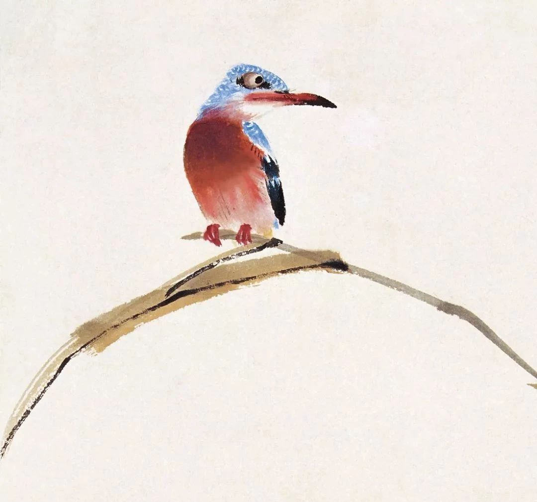 萧朗小写意禽鸟图美