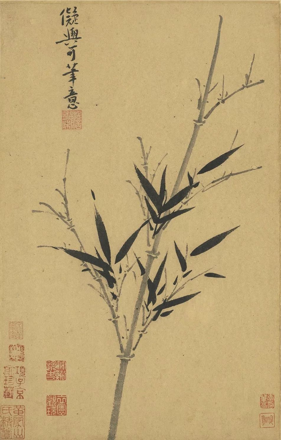 吴镇有竹之地人不俗