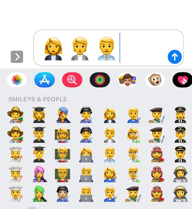 emoji家族再添新丁ios132系统将增加新的表情符号