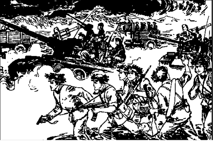 解放军大兵团横扫,越军被打得抱头鼠窜,边逃跑还边抢劫