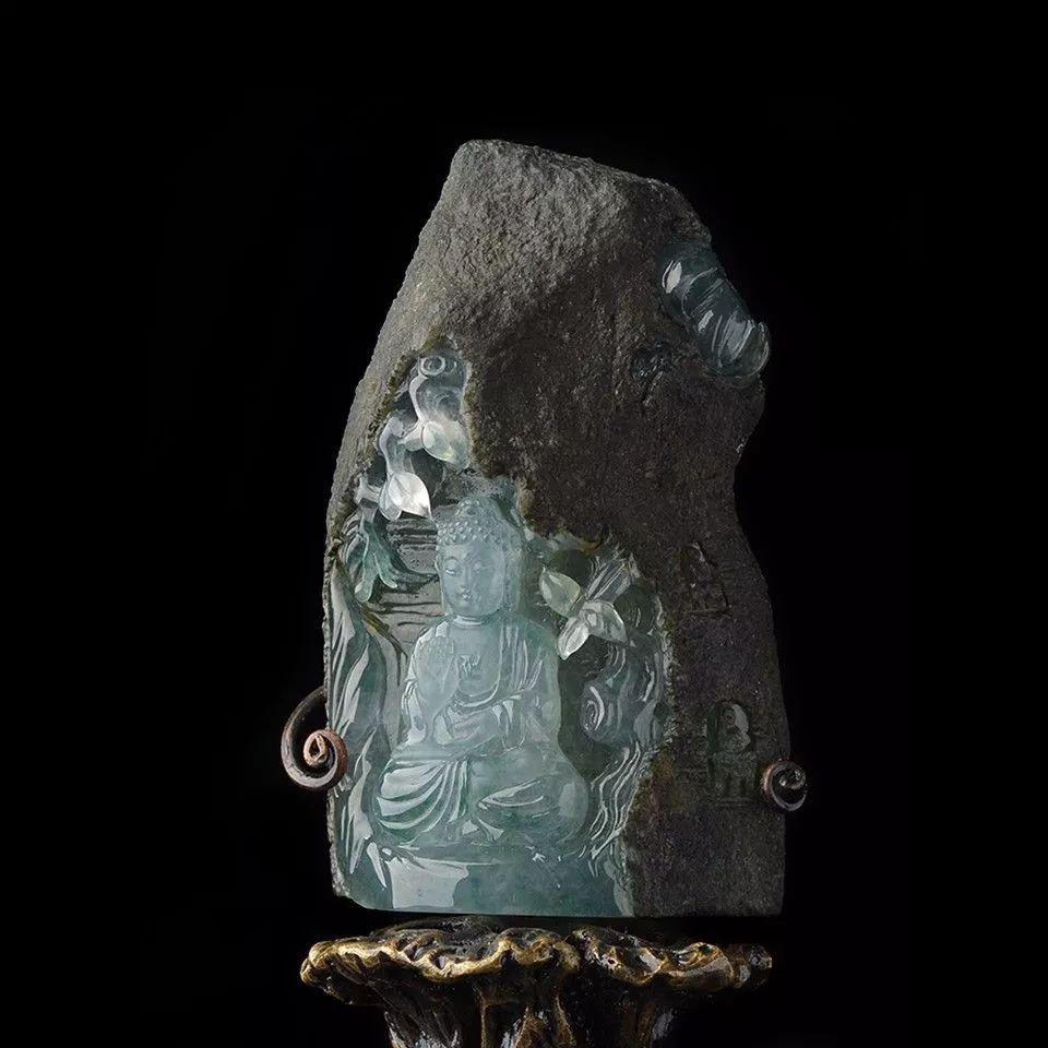 实力硬功夫玉雕度母,陈茂良演绎的红黄翡,大气