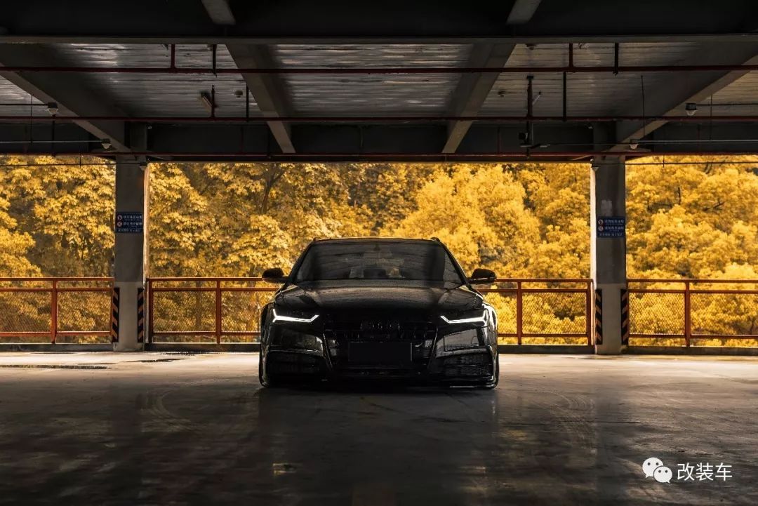 全面黑化改装奥迪a6旅行版,帅气指数不输rs6!