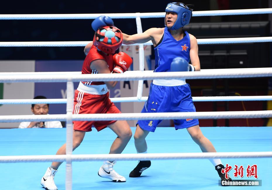 武汉军运会女子拳击比赛收官中国选手连夺四金
