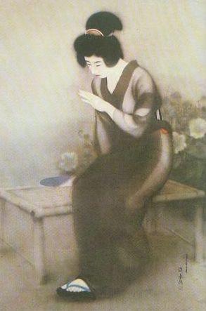 伊東深水 A-33 花作品 :: 絵画買取・販売 - シバヤマ