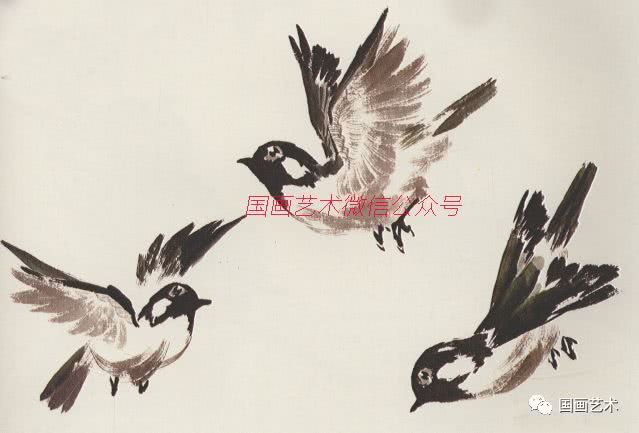 图文教程:白脸山雀写意画法汇集