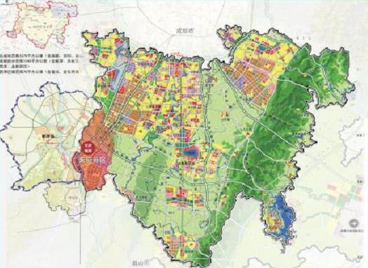 成都岷江新城规划图图片