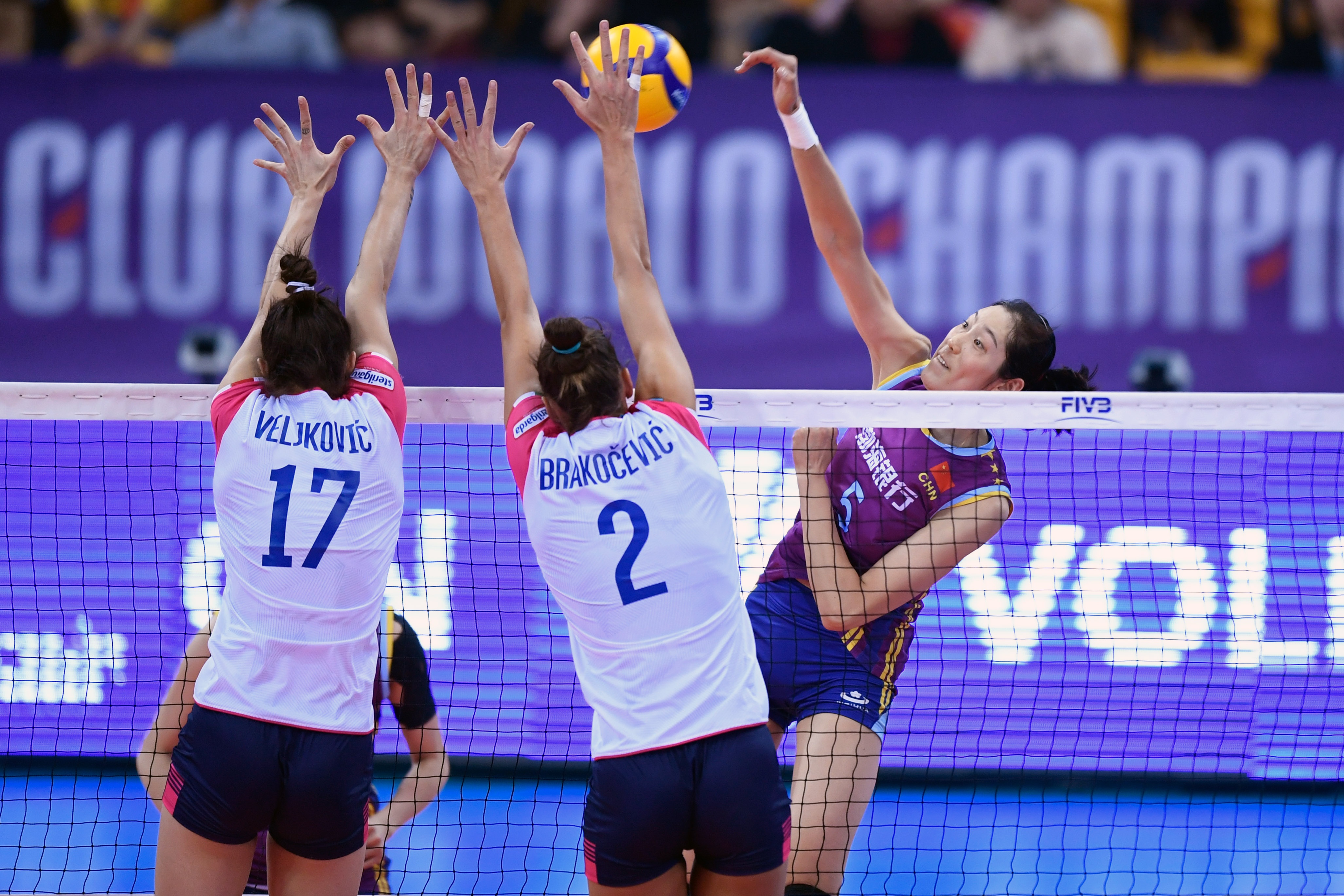 绍兴(浙江),2019年12月3日 (体育)(1)排球——女排世俱杯:天津渤海