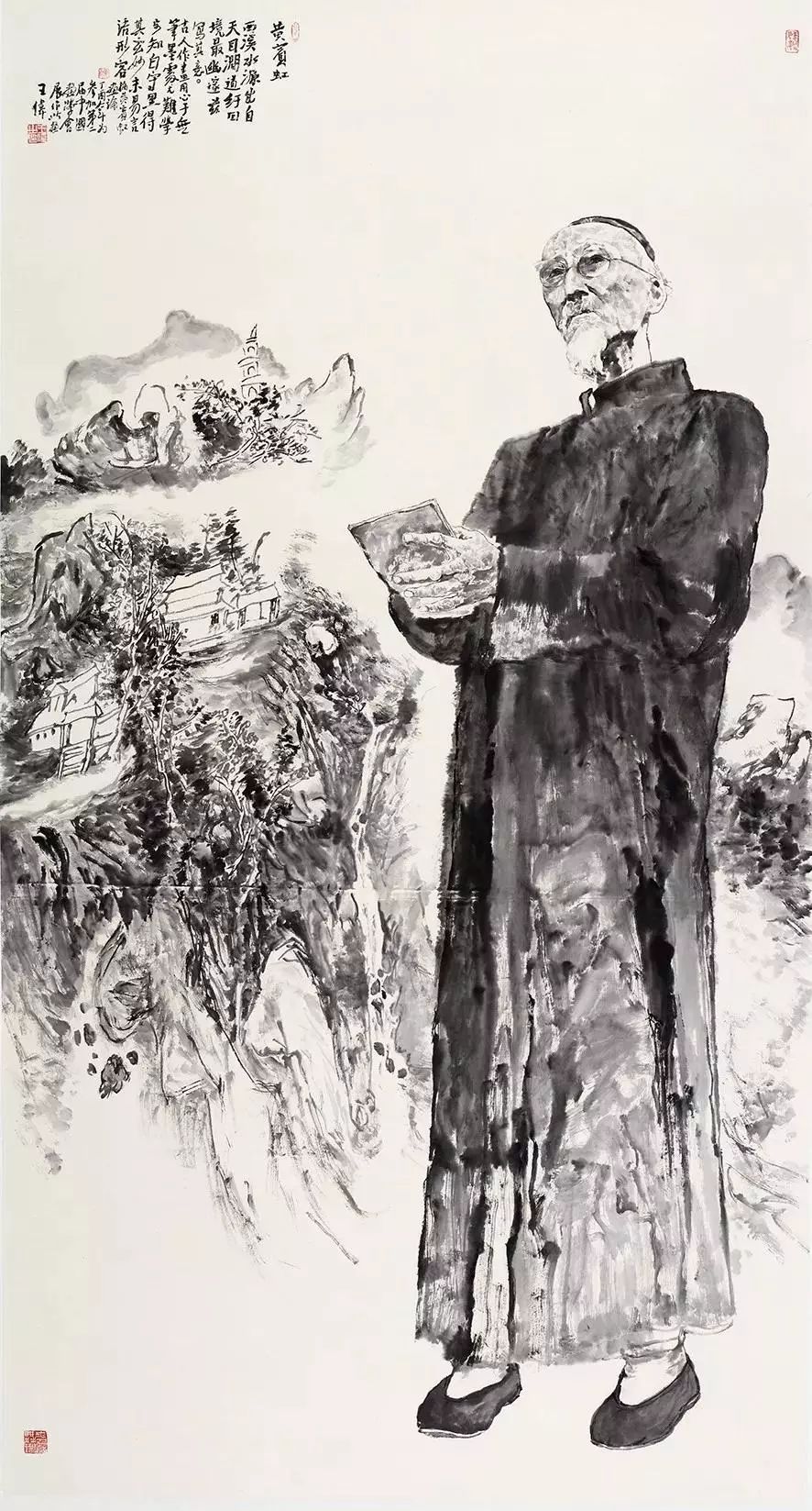 青岛画院一级美术师王伟人物画作品欣赏__凤凰网