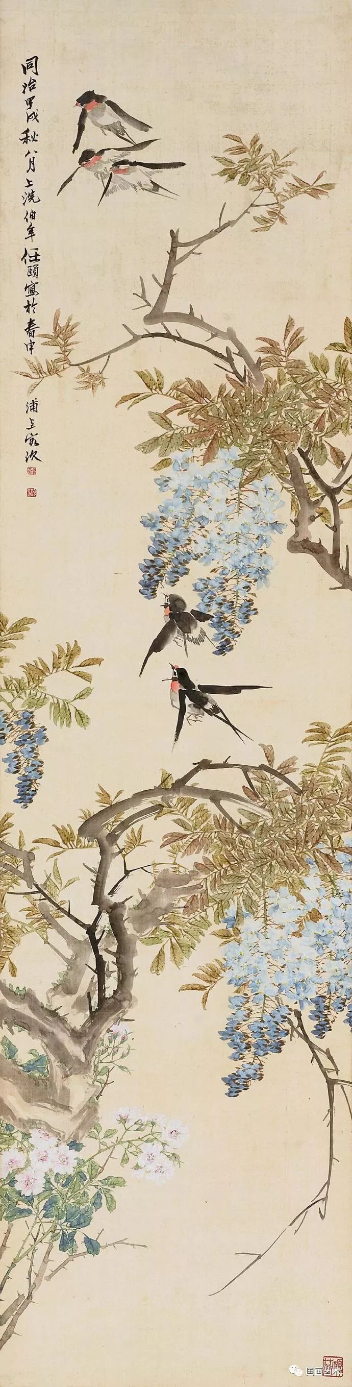 燕雀翠鸣:任伯年笔下的灵动小鸟__凤凰网