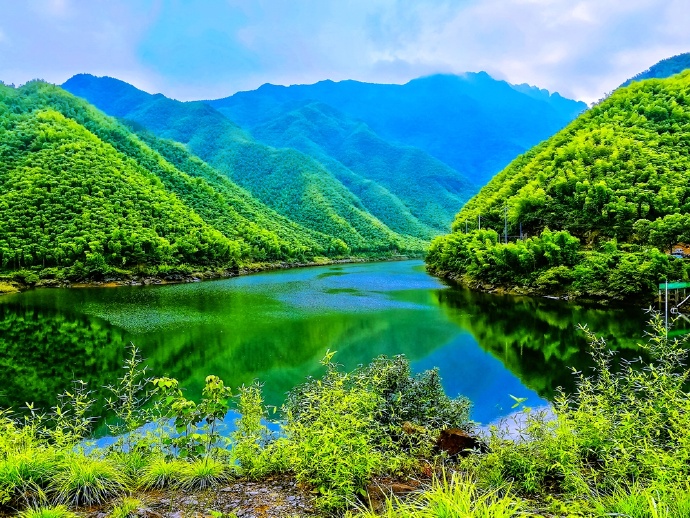 罗家费水库,以青山绿水,自然野景取胜