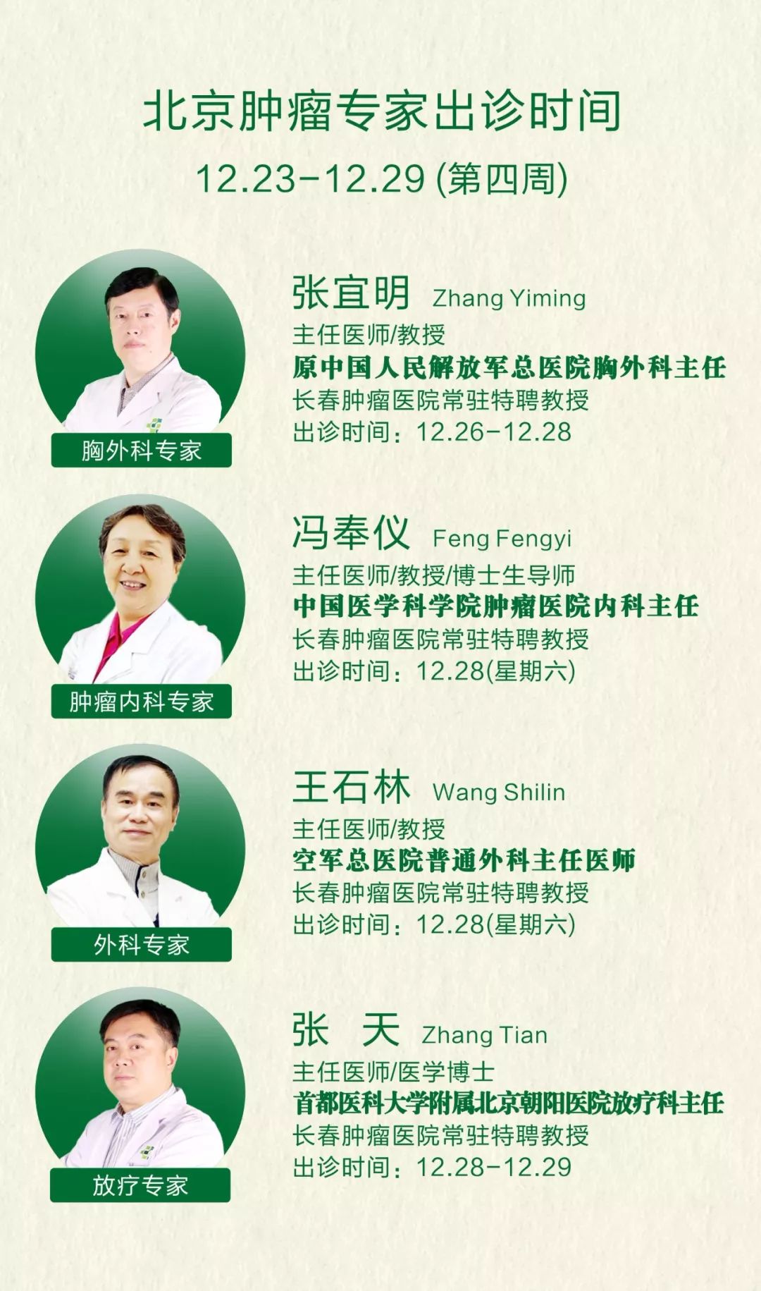 北京肿瘤医院胸外科主任名单北京中科院肿瘤医院胸外科主任