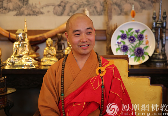 中国佛教协会驻会副会长,成都文殊院方丈宗性法师(图片来源:凤凰网