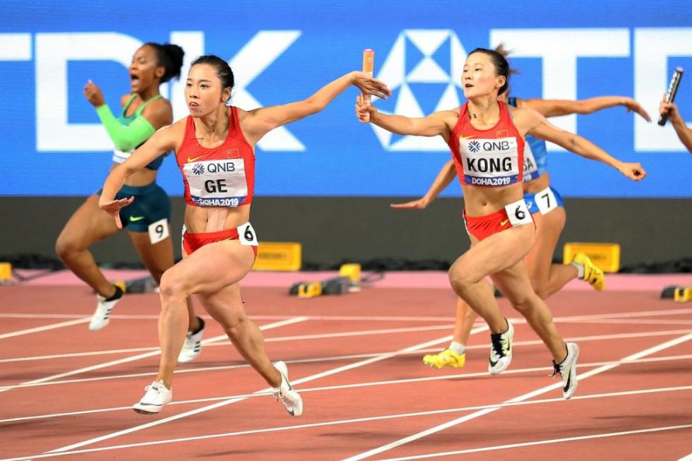 这就是中国速度!中国队晋级男,女4x100米接力决赛