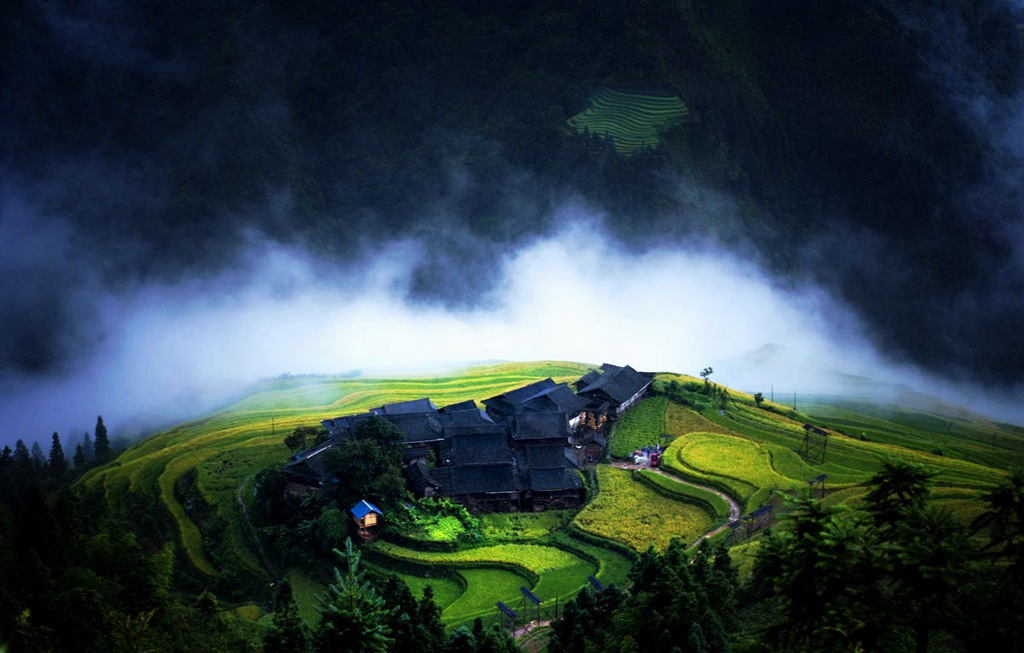 贵州肇兴侗寨岜沙苗寨加榜梯田桂林龙脊梯田漓江风光摄影