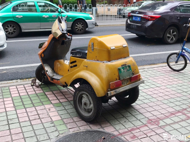 对广州残疾人摩托车的认识来自幼儿园时某个同学的爷爷,就是开着残疾