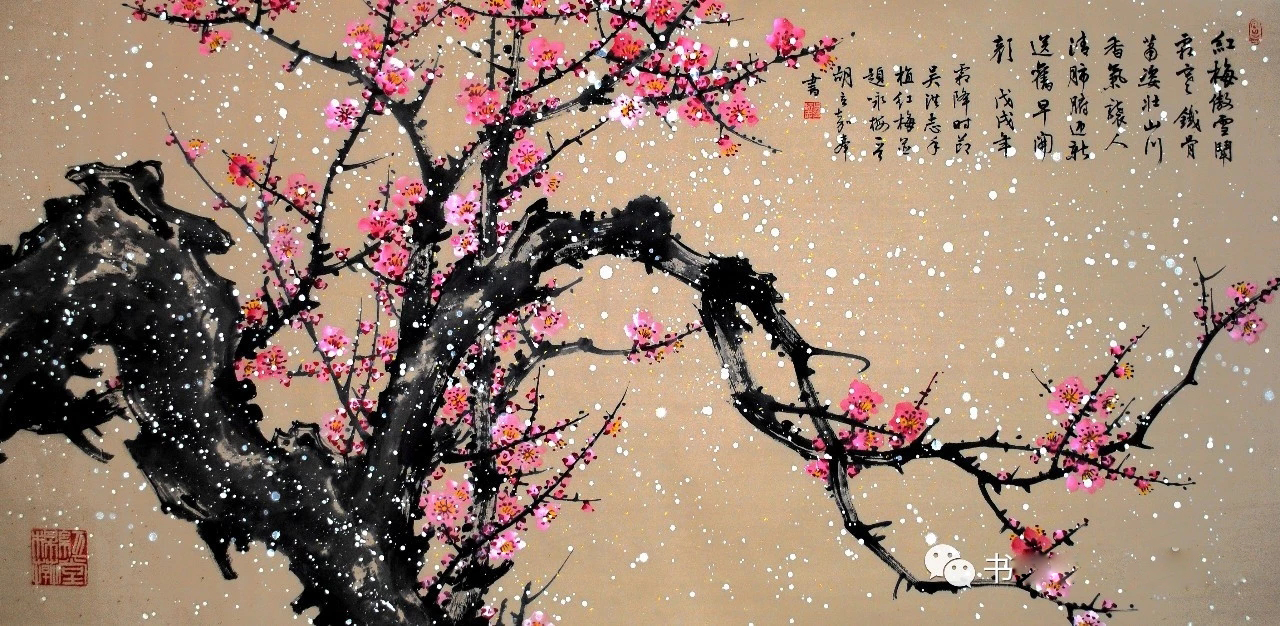 画梅名家吴洪志《梅花》作品欣赏__凤凰网