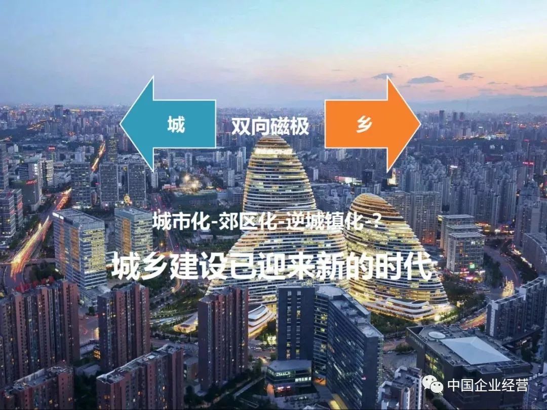 居住中心城区商务,政务,文化城市功能重新定位与分化一二线逆城市化