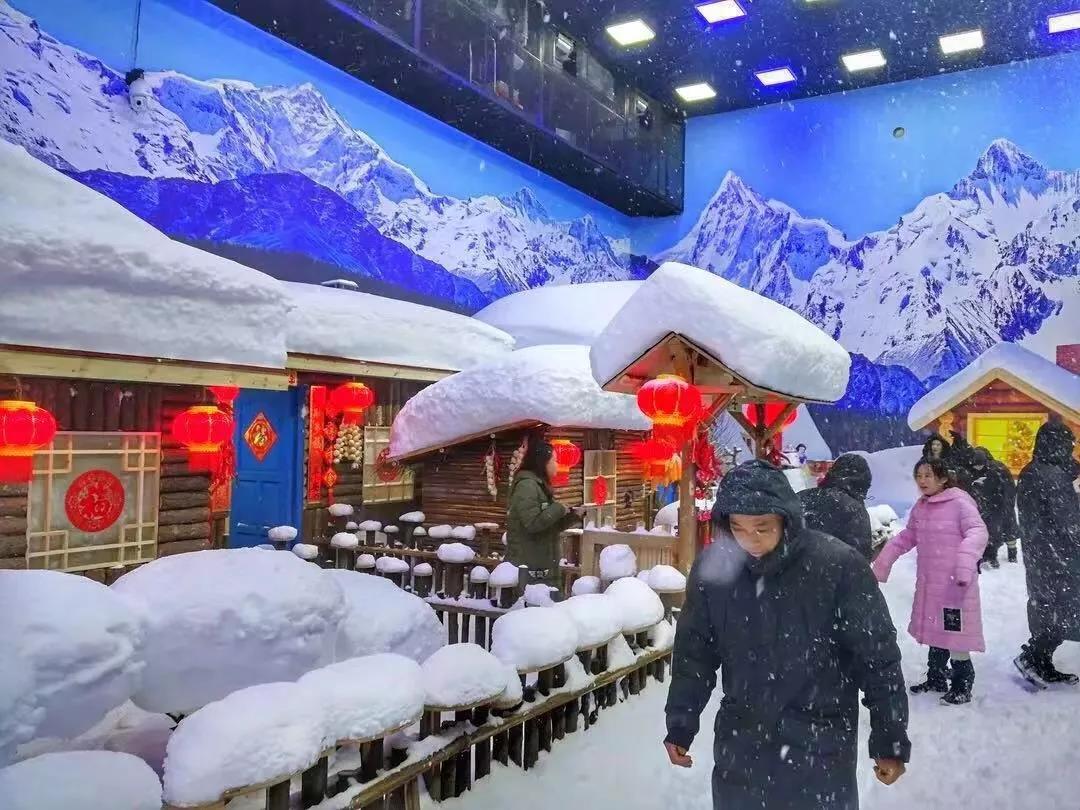 隐贤山庄飘雪乐园图片