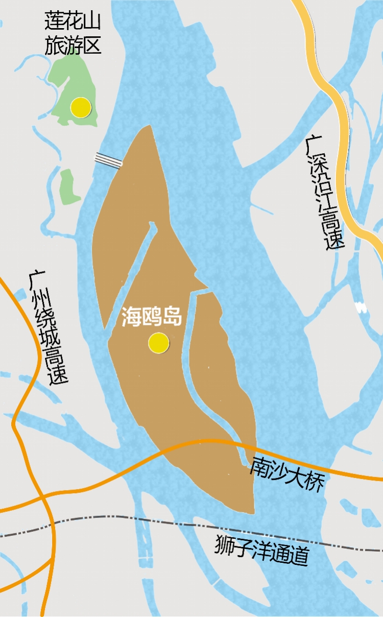 广州海鸥岛地图图片