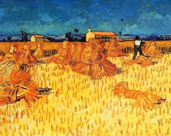 梵高《麦田上的云雀》布面油画 34x65.5cm 阿姆斯特丹凡高博物馆