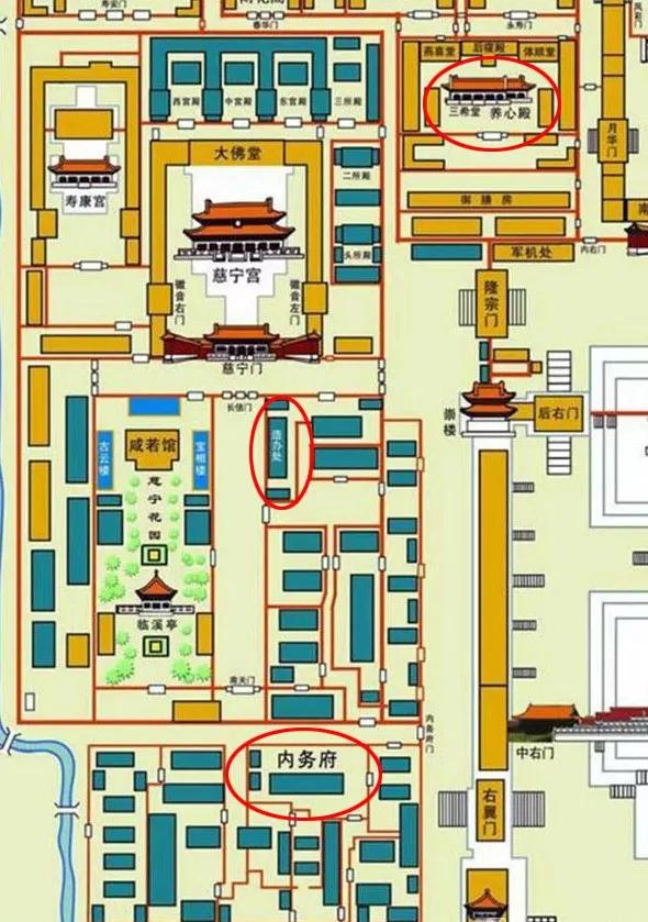 清朝宫殿平面图图片