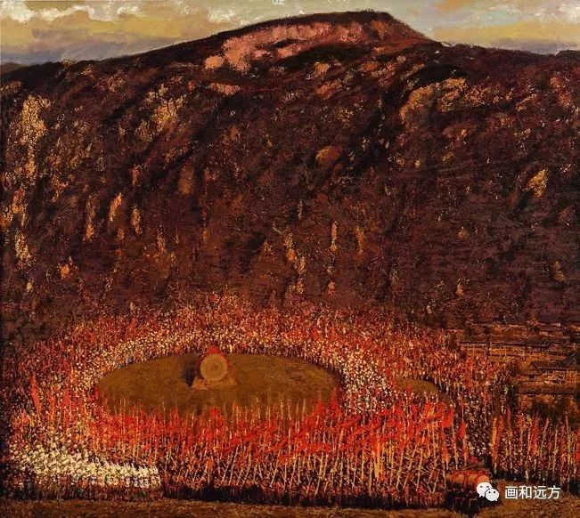 笙鼓齐鸣奏丰年 孔阳 160cm×180cm 油画