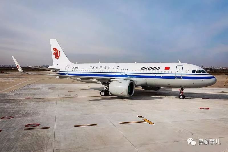 中银航空租赁向国航出租十架空客a320neo飞机