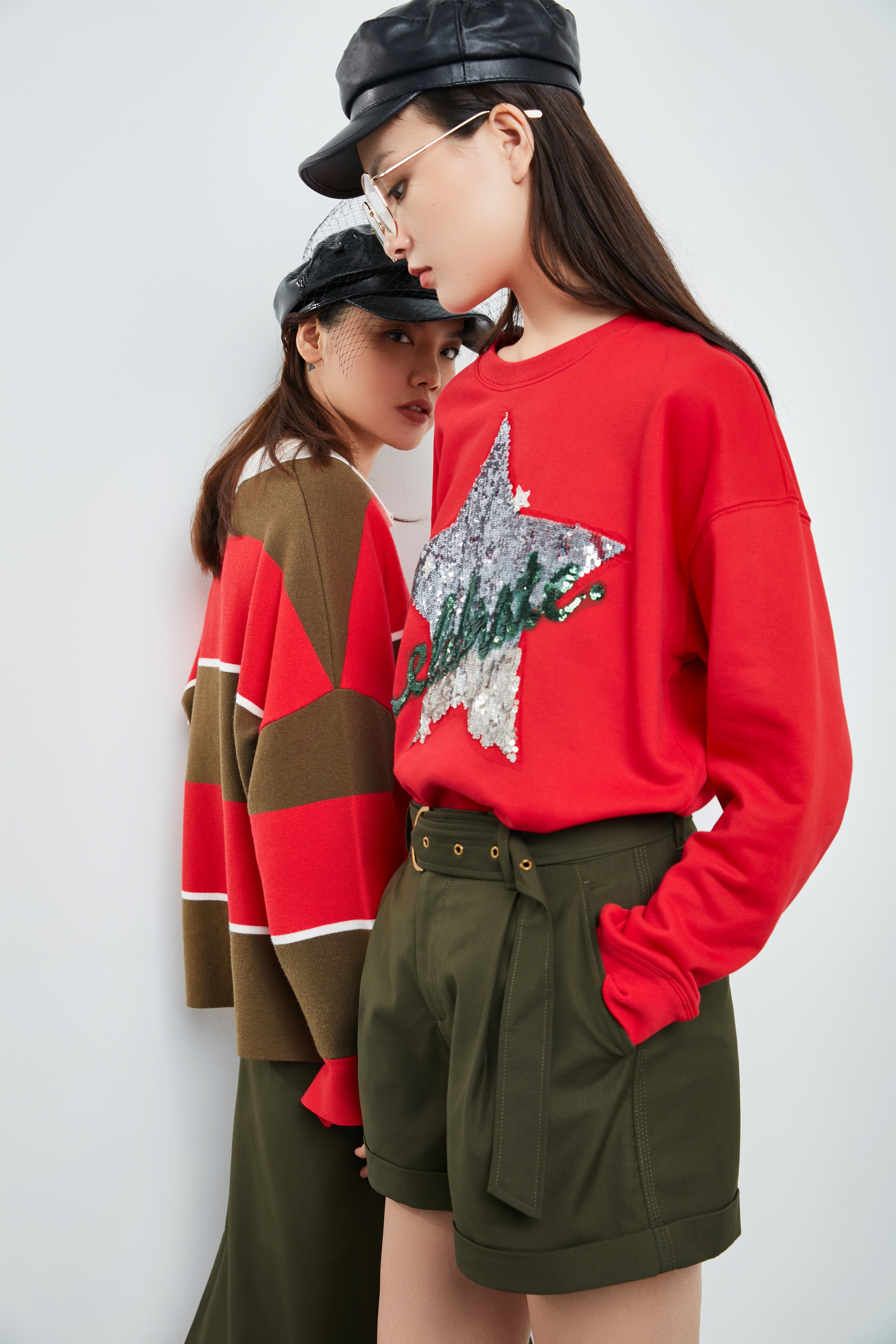 今秋国潮c位出道,这波红绿配别样好看