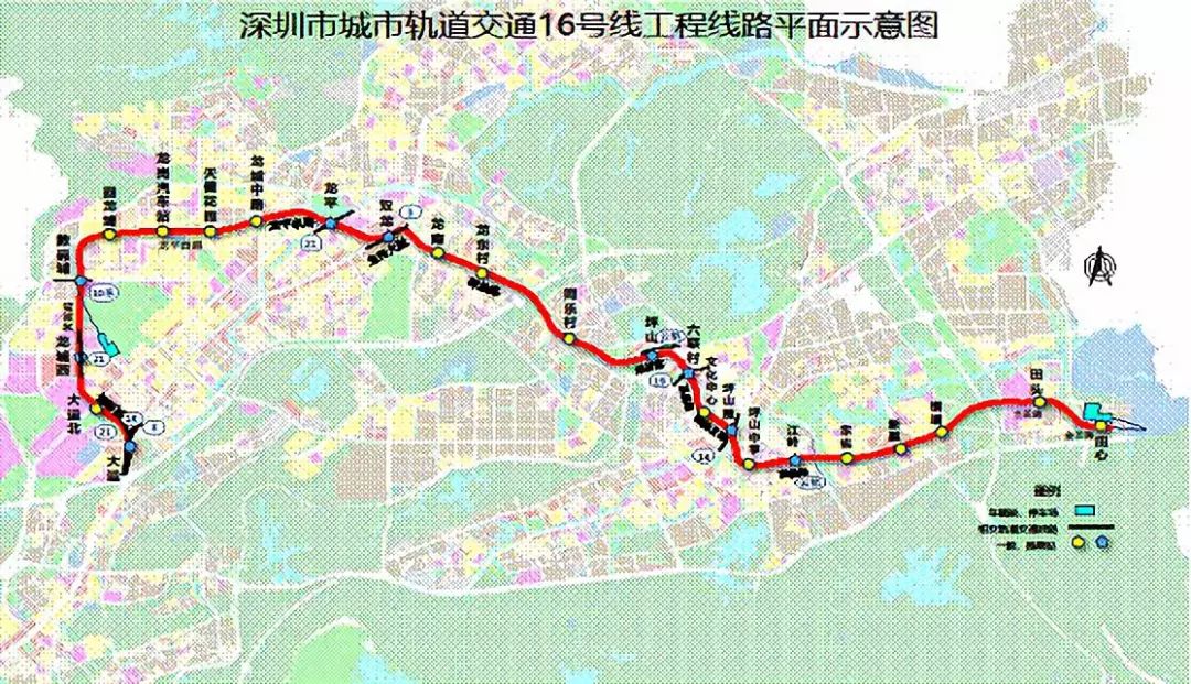 深圳新建地铁16号线图片