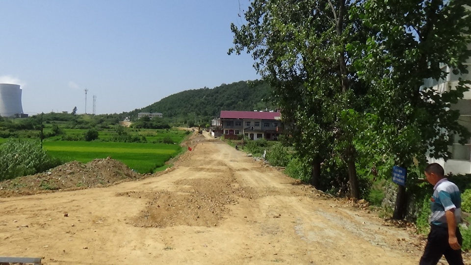 正在建設中的湖口縣流泗鎮棠山村