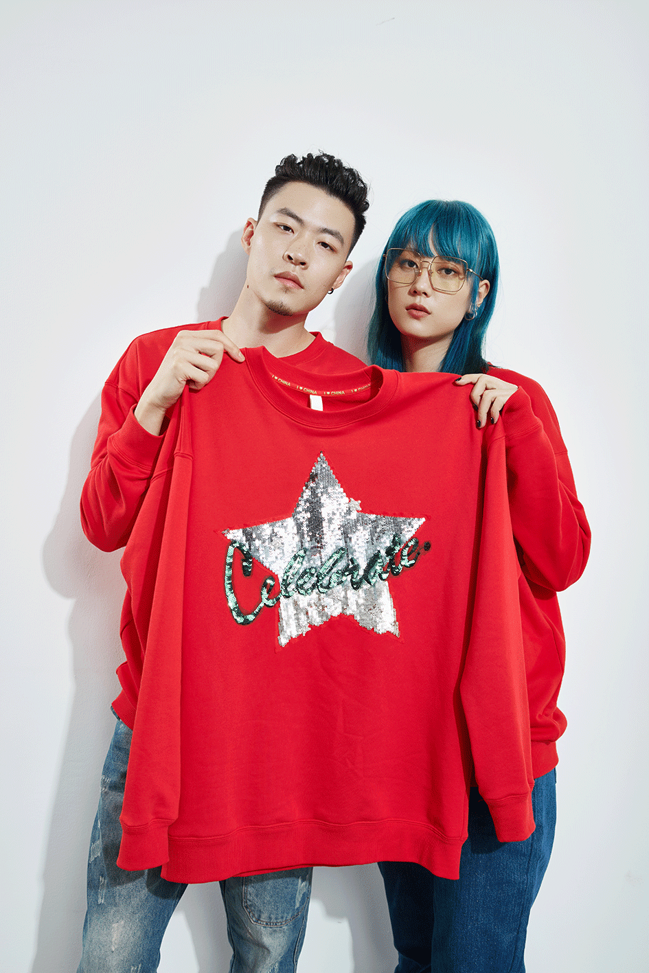 今秋国潮c位出道这波红绿配别样好看