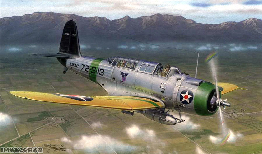 图说sb2u辩护者世界第一款舰载单翼高速俯冲轰炸机