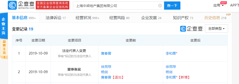 32岁李和栗上位中梁地产集团或迎新总裁