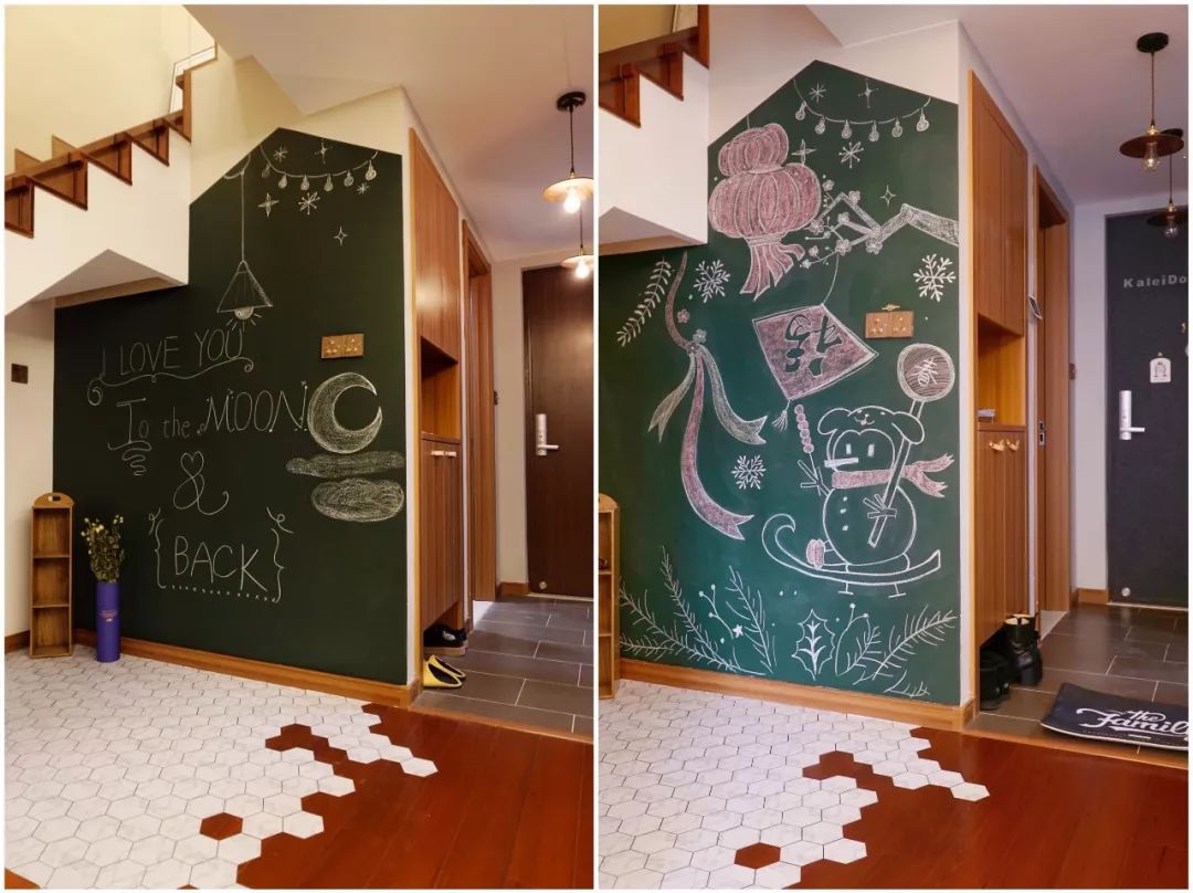 颜值担当黑板墙居家温馨好时光
