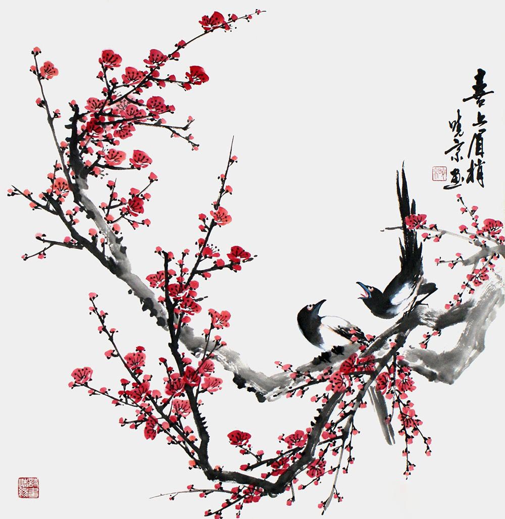 陶冶情操国画装饰真心不错的国画花鸟推荐给您