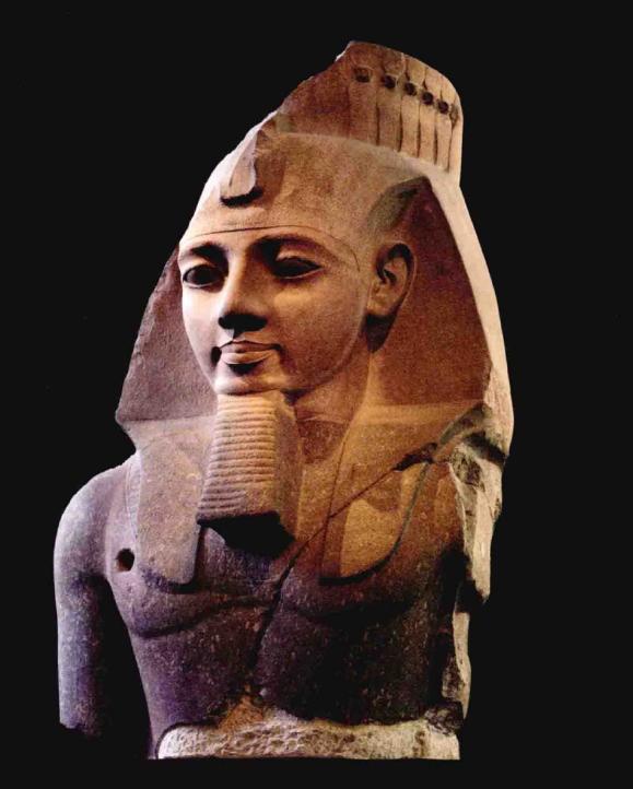 古埃及雕塑立像图片