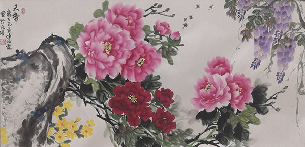 一枝独秀女中绘画奇才画家李松霞