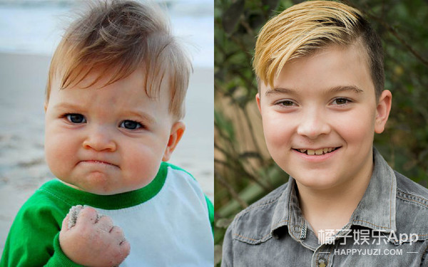 还记得这个励志表情包吗,"握拳"小男孩现在都长这么大了