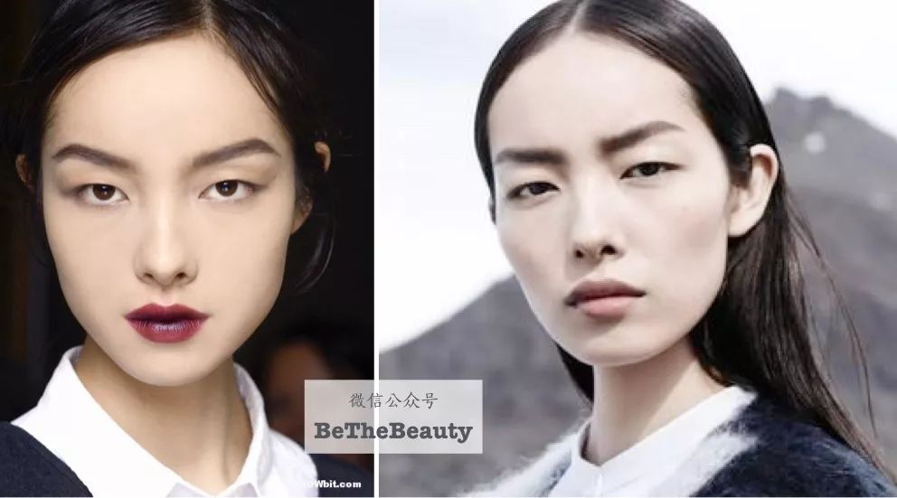 孙菲菲细眉淡眼时压不住颧骨存在感,要浓长折线挑眉才可以 ▲眼妆是