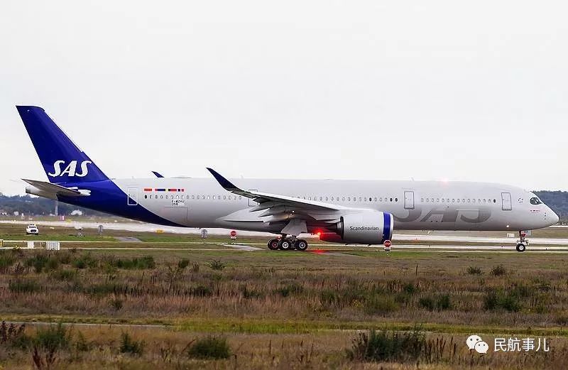 北欧航空接收首架空客a350xwb宽体飞机