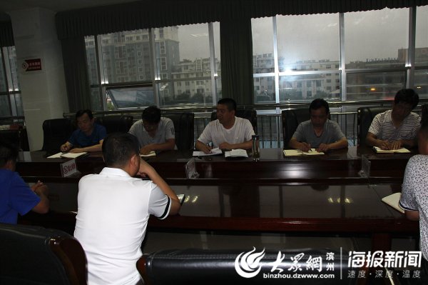 阳信县长刘荩一副县长张海峰督导城市防汛工作