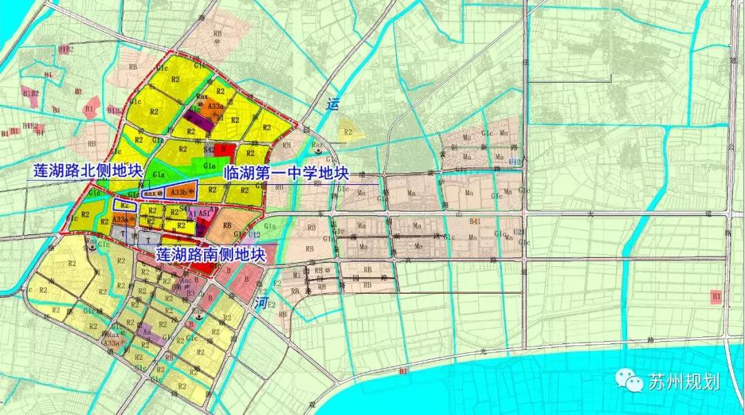 吴中临湖镇部分单元控规调整 新增幼儿园用地,扩建中学