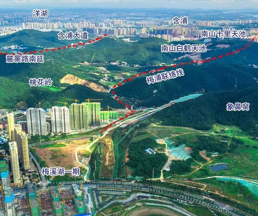 将有四条线路经过含浦:长浏快线,长株潭轨道交通西环线二期,规划地铁