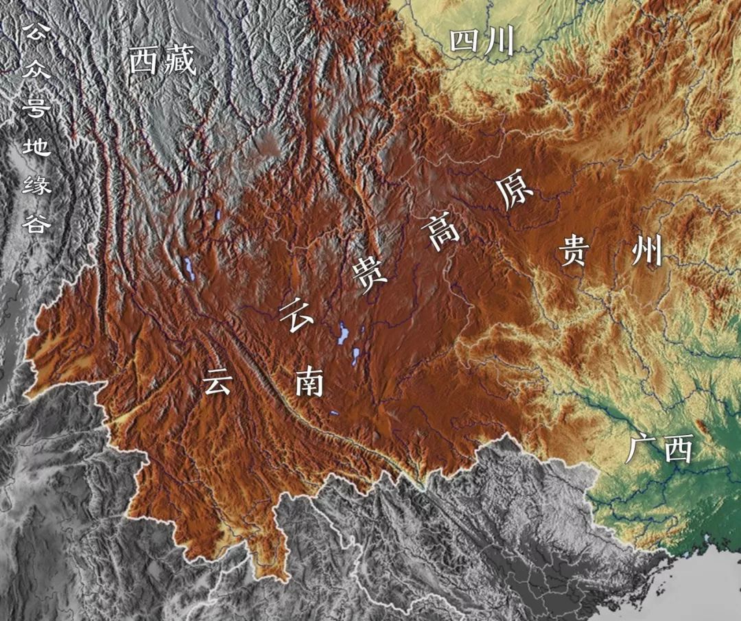 广袤而厚实的云贵高原,大部分地区的海拔在1000米以上,但是,云贵高原