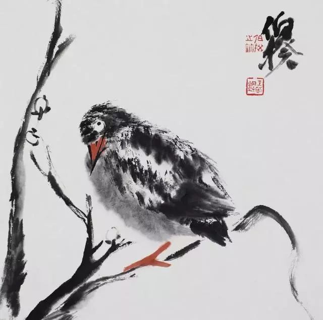 中国人民大学画院教授,国家一级美术师,伯揆写意花鸟画作品欣赏__凤凰