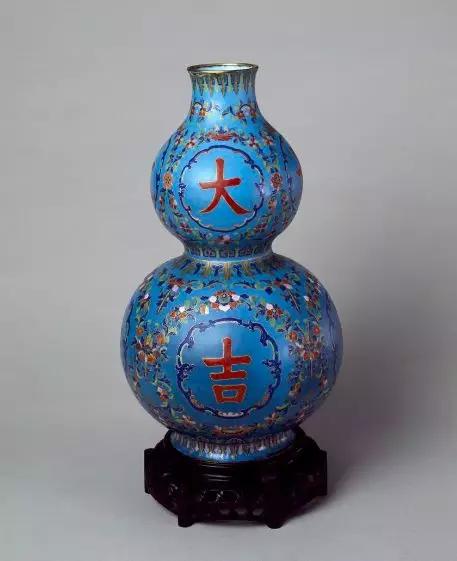 哥釉葫芦瓶 明 故宫博物院