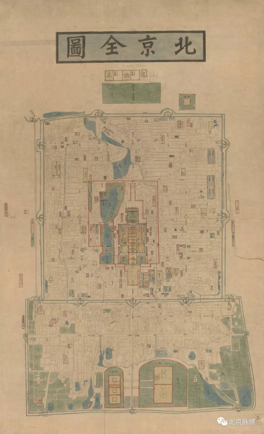 畫說北京丨13251950年69幅老地圖看盡北京城市歷史變遷