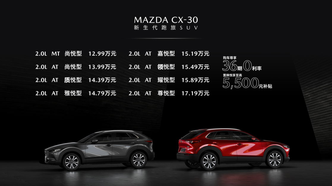 cx30 马自达参数图片