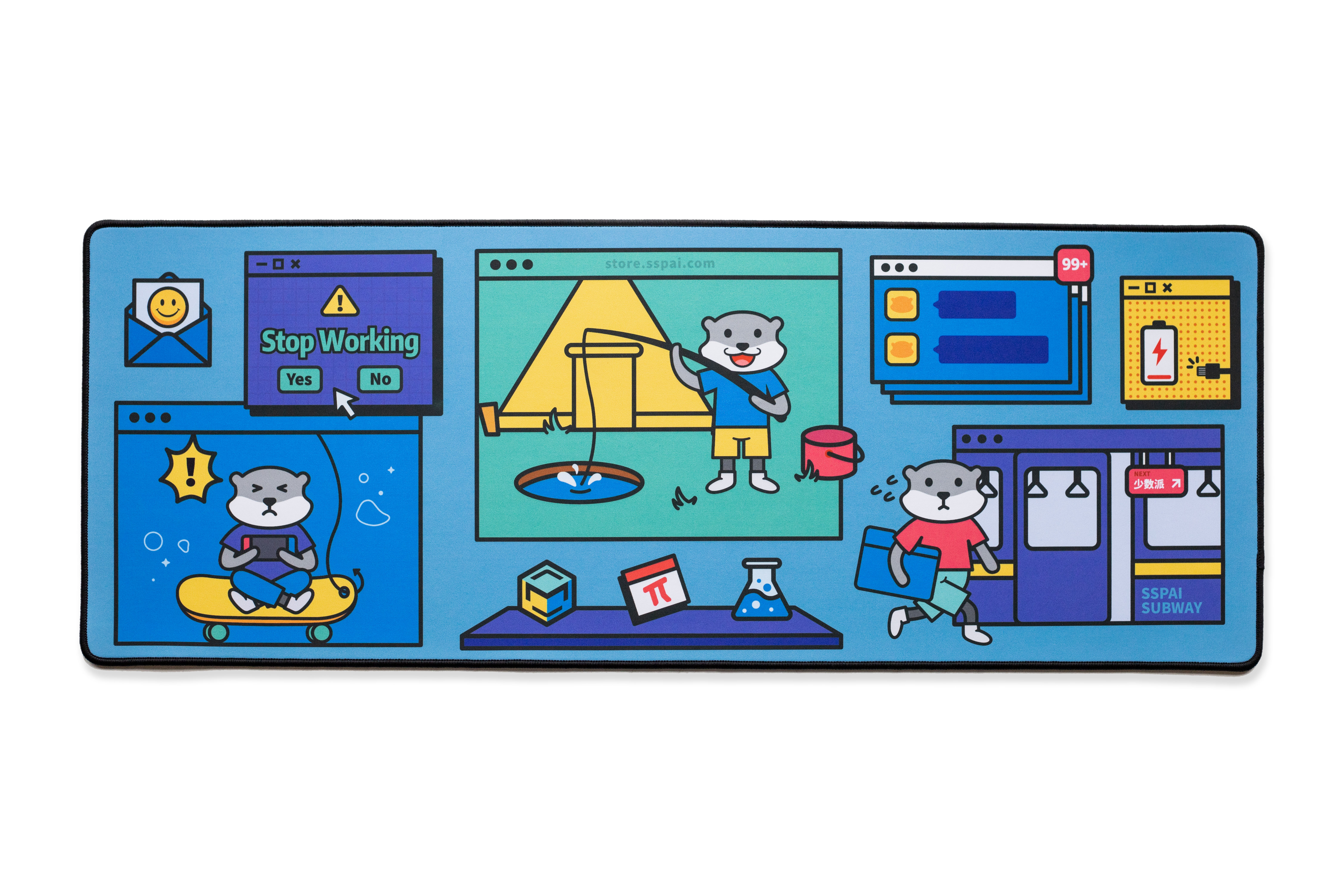 新周边来了,给你的桌面换上这两款摸鱼 & 吃鸡鼠标垫