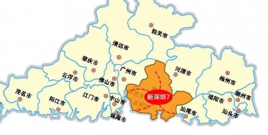 深圳与惠州交界地图图片